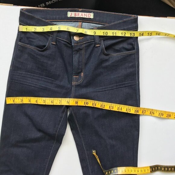 J BRAND 'STARLESS’ JEAN LEGGINGS, Dark blue Low-rise, stretch mid weight 27x30 - Picture 12 of 15